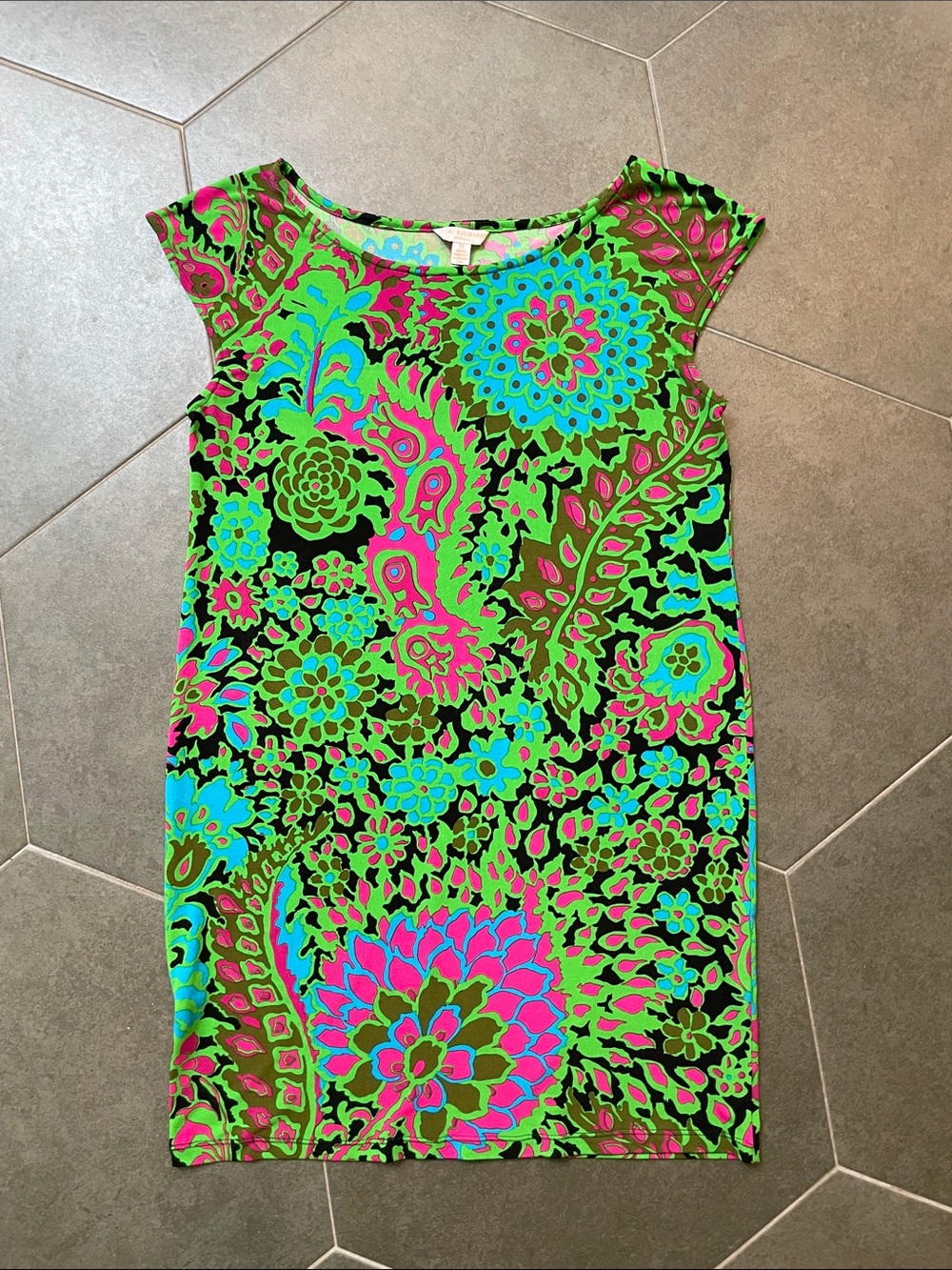 Tori Richard Honolulu Vibrant Floral Sheath Dress M
